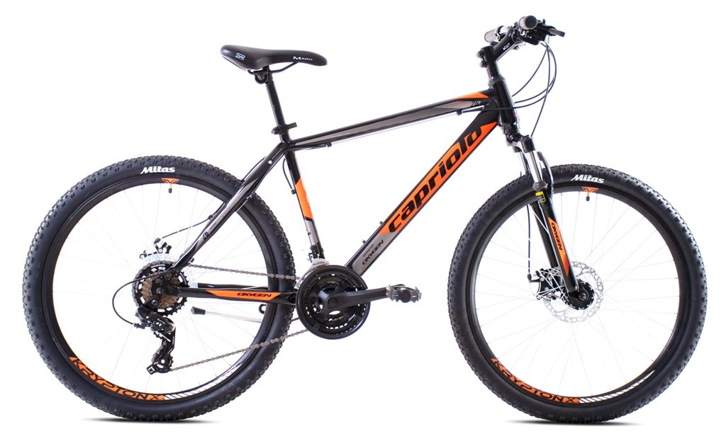 BICIKL CAPRIOLO OXYGEN 26 crno-oranž 2020 - Fanatic Sport